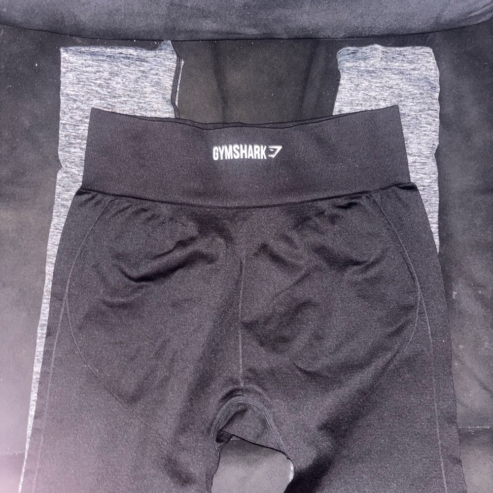 Gymshark Black and Gray Workout Leggings